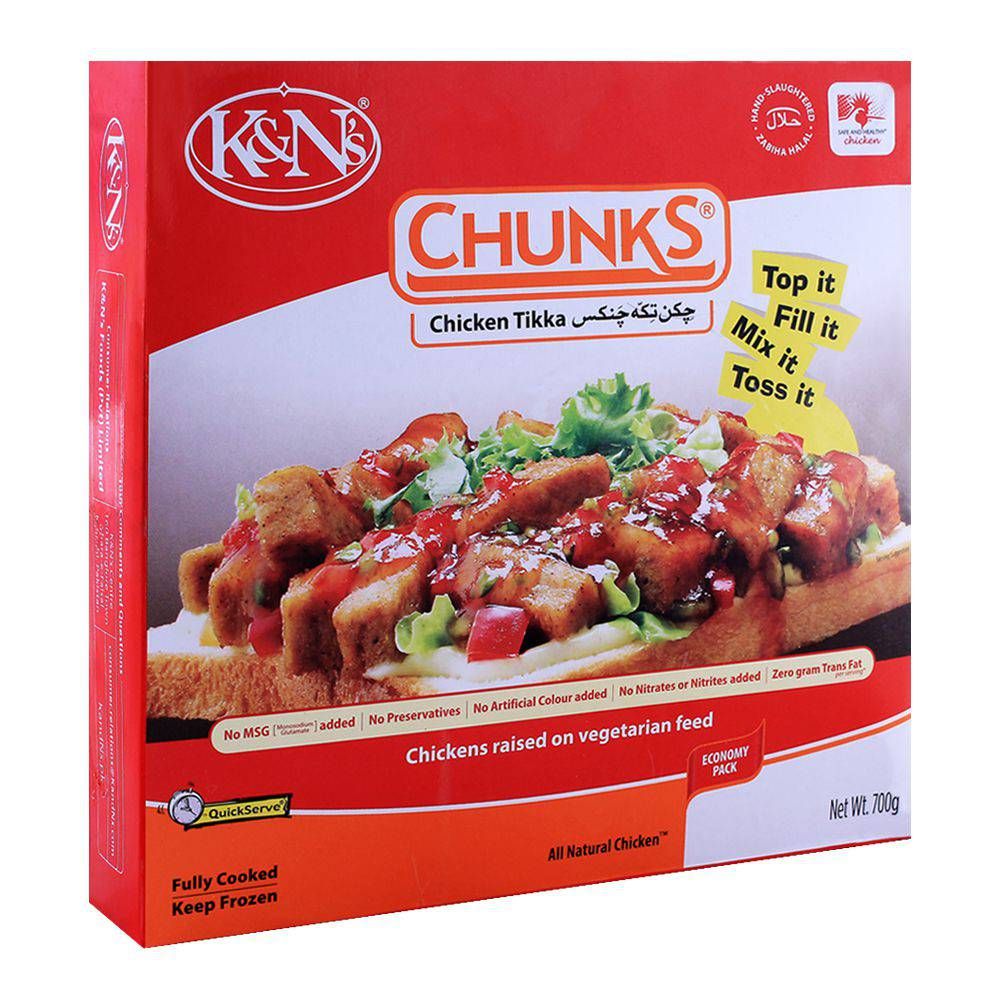 K&N CHUNKS CHICKEN TIKKA 700G