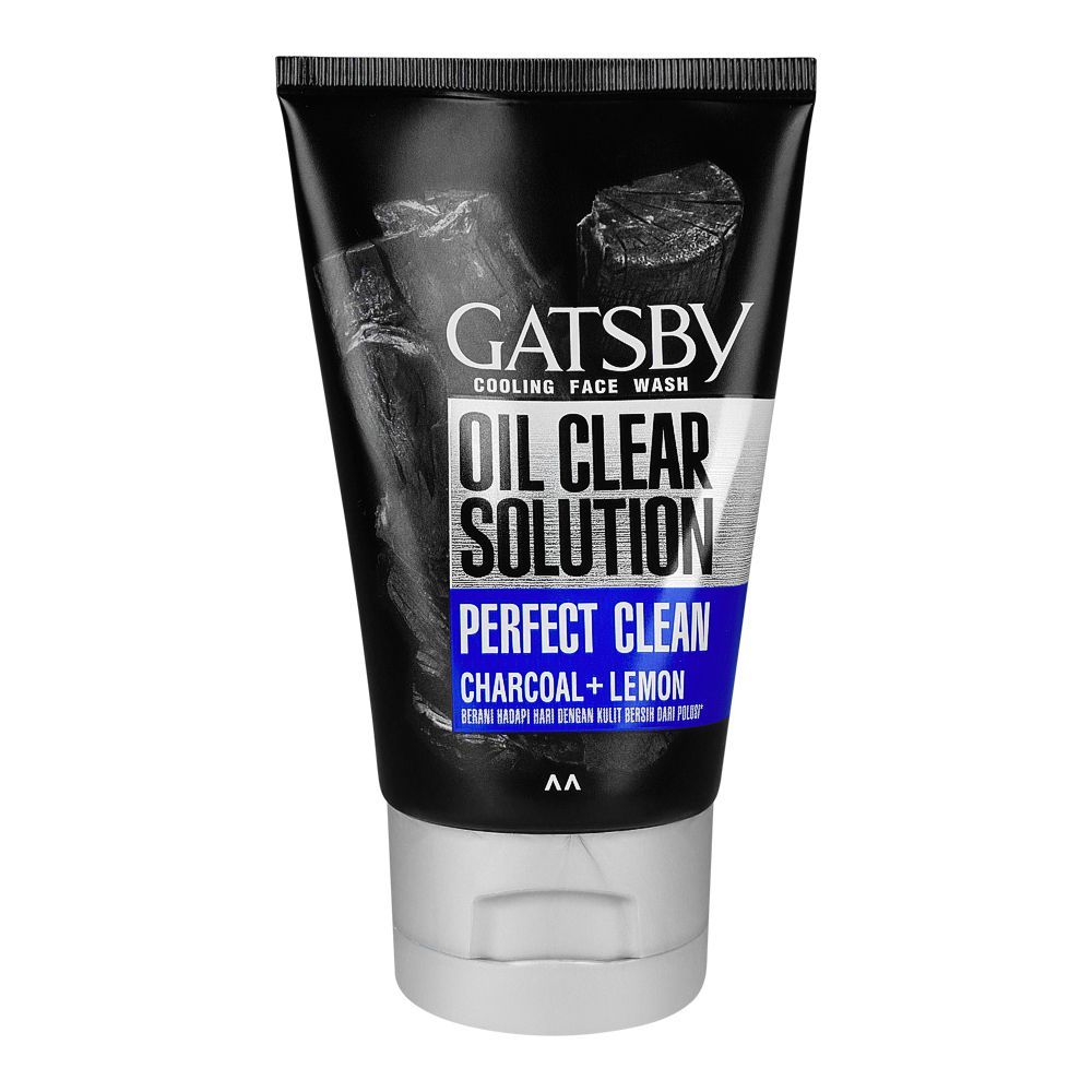 GATSBY OIL CLEAR SOLUTION PERFECT CLEAN FACE WASH MEN 100GM