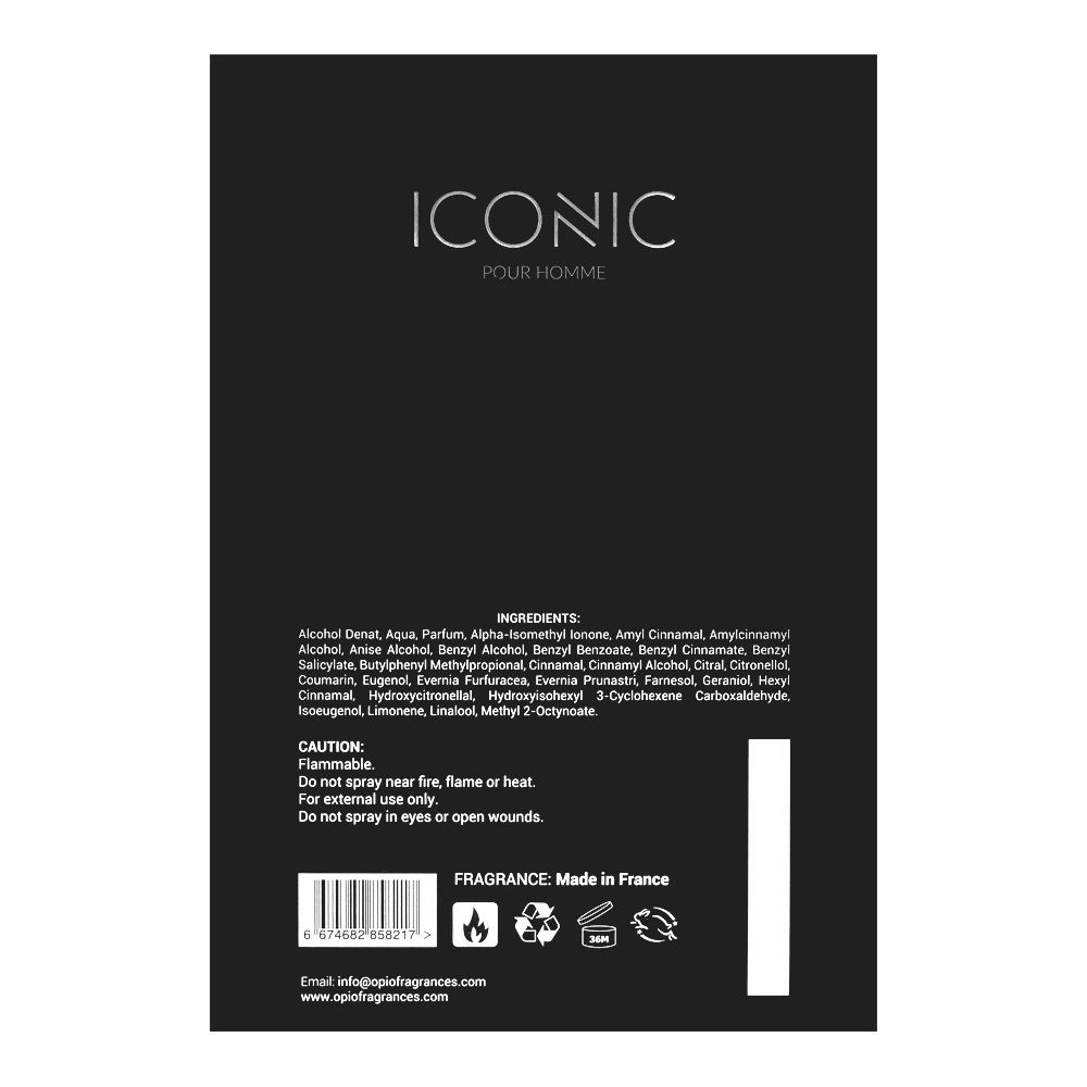Opio Iconic Pour Homme Eau De Parfum, Fragrance For Men, 100ml