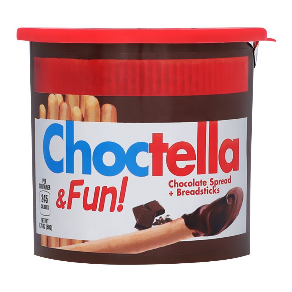 CHOCTELLA CHOCOLATE SPREAD&BREADSTCIKS 50G