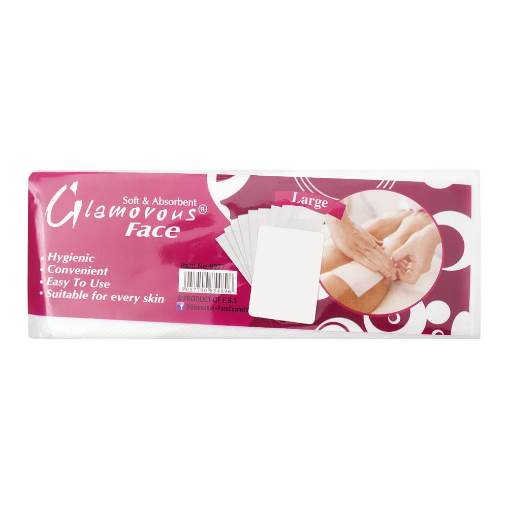 GLAMOROUS FACE WAX STRIPS LARGE 6928