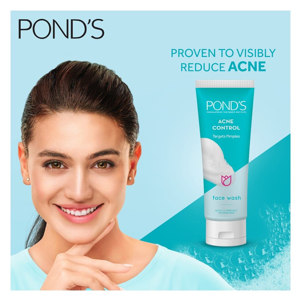 Pond's Acne Control Targets Pimples Face Wash, 100g