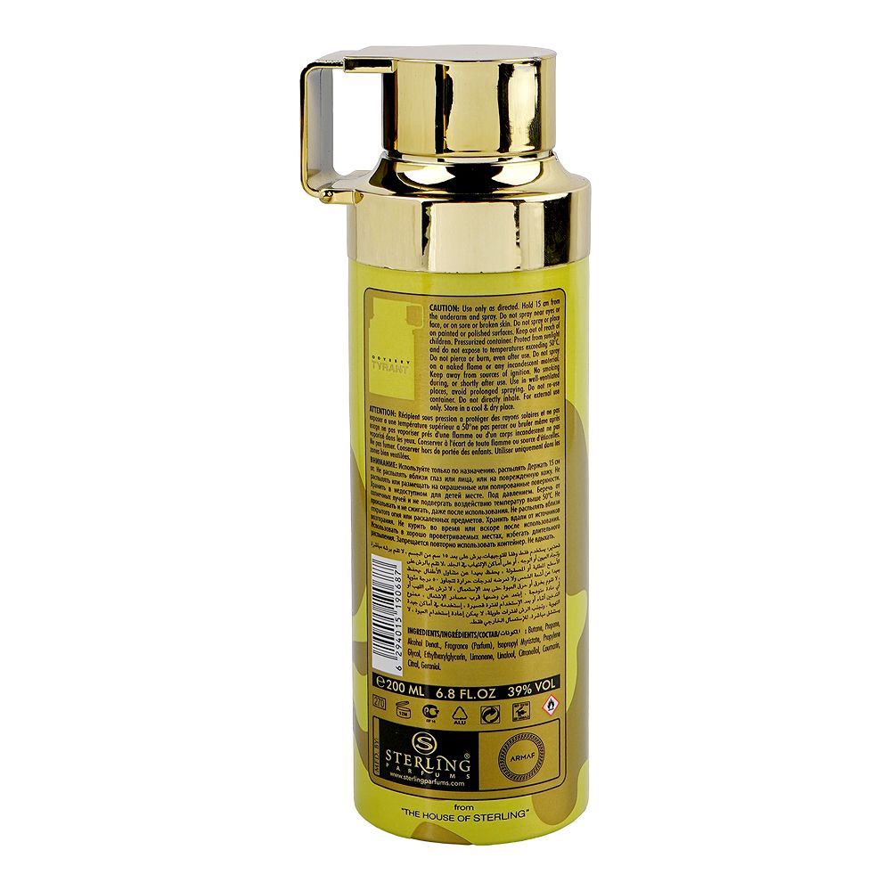Armaf Odyssey Tyrant Special Edition Perfumed Body Spray, For Men, 200ml