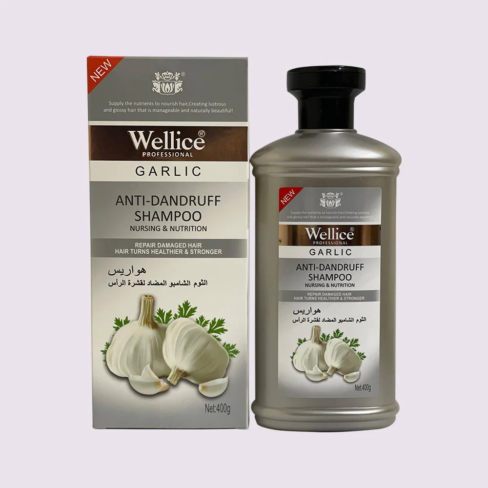 WELLICE GARLIC ANTI DANDRUFF SHAMPOO 400G