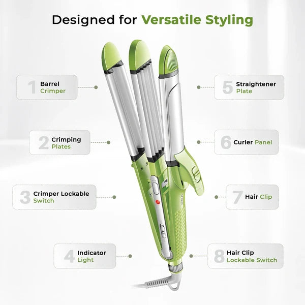 VGR V-569 Professional 4-in-1 Hair Beauty Styler (Green)