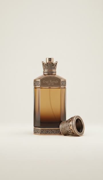 Oud royale parfum ornate glass