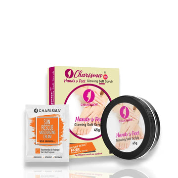 CHARISMA HAND & FEET WHITENING SCRUB 50GM