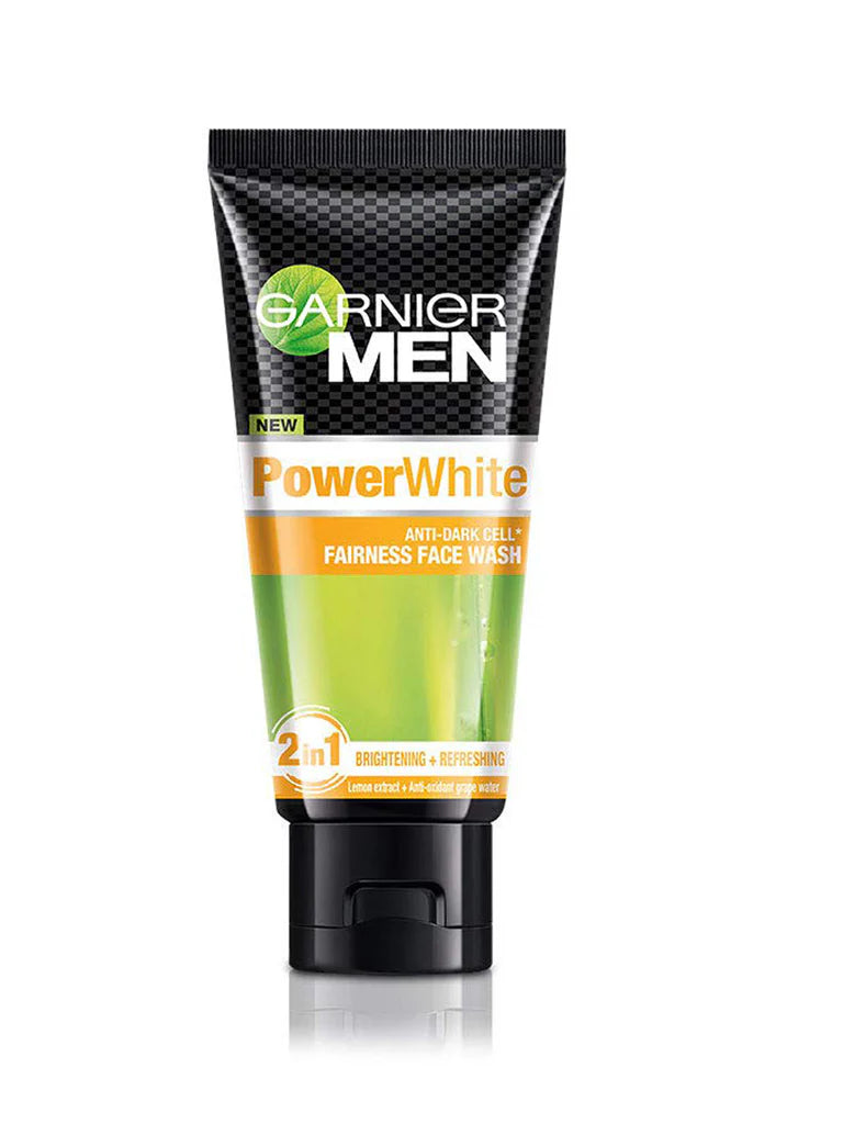 GARNIER FACE WASH POWER WHITE 2IN1 50ML