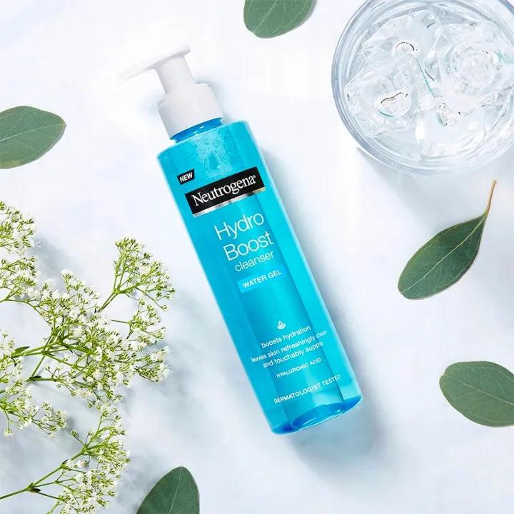 𝖭𝖾𝗎𝗍𝗋𝗈𝗀𝖾𝗇𝖺 𝖧𝗒𝖽𝗋𝗈 𝖡𝗈𝗈𝗌𝗍 Cleanser 𝖶𝖺𝗍𝖾𝗋 𝖦𝖾𝗅 Normal to Dry Skin 200𝗆𝗅 | Ultra Gentle Alcohol Free tonner | Anti Mitesset Tonner