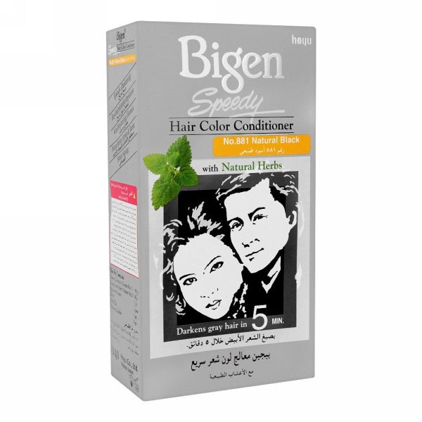 BIGEN SPEEDY HAIR COLOR CONDITIONER NATURAL BLACK 881