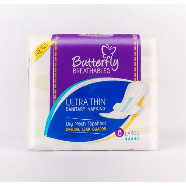 BUTTERFLY DRY MESH ULTRA LARGE 8PCS