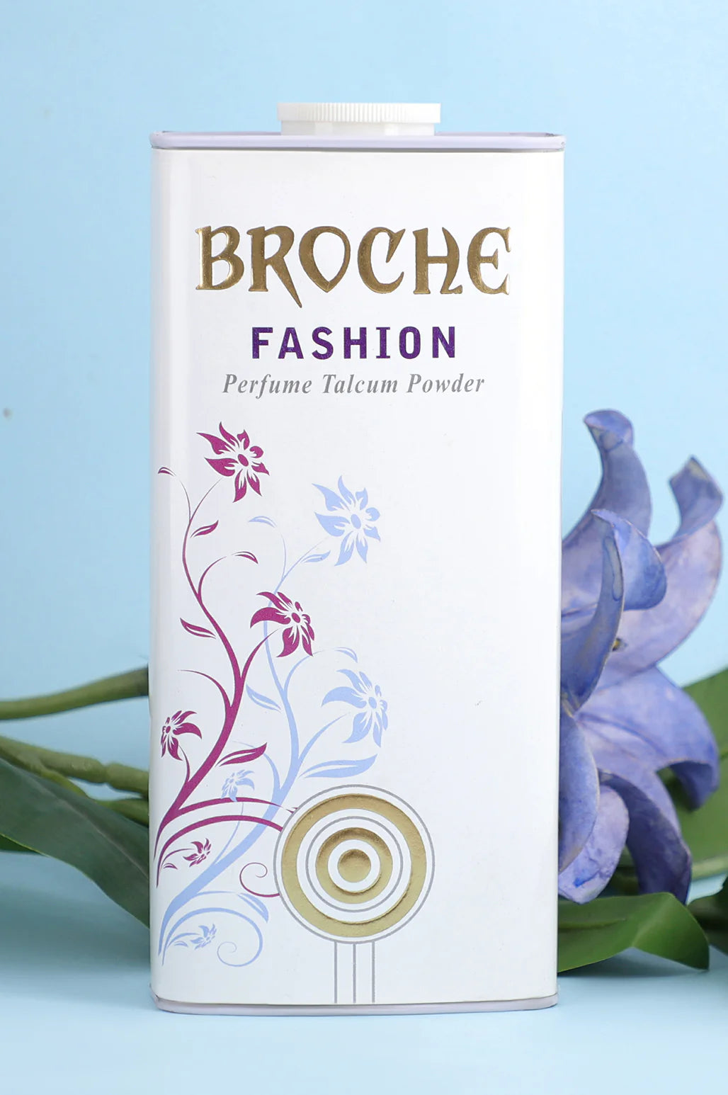 BROCHE FASHION PERFUME TALCUM POWDER
