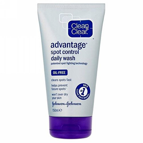 CLEAN & CLEAR ADVANTAGE SPOT CONTROL FACE WASH 150ML