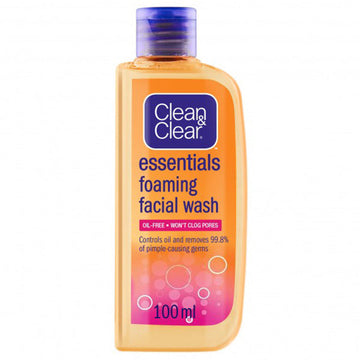 CLEAN & CLEAR ESSENTIALS FOAMING FACE WASH 100ML