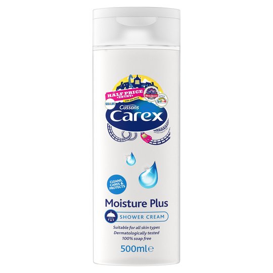 CUSSONS CAREX MOISTURE PLUS SHOWER CREAM 500ML
