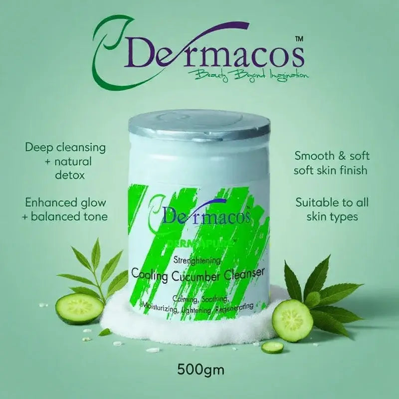 DERMACOS COOLING CUCUMBER CLEANSER 500G