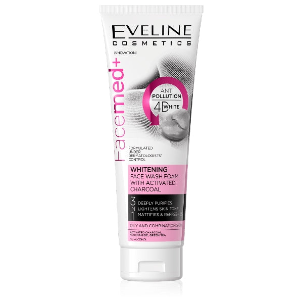 EVELINE FACE WASH FOAM ACTIVE CHARCOAL 100ML