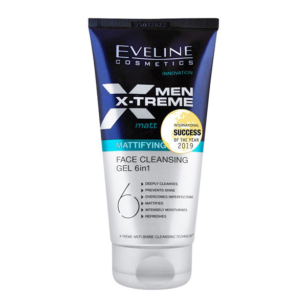 EVELINE MEN X-TREME MATTIFYING FACE GEL 6IN1 150ML
