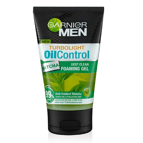 GARNIER TURBO LIGHT MATCHA FOAMING FACE WASH 100ML