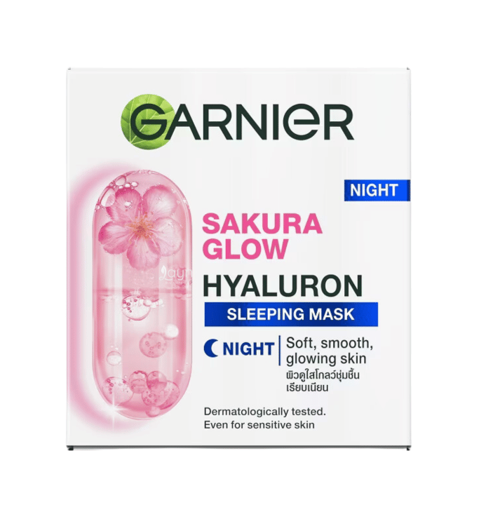 Garnier Sakura Glow Hyaluron Sleeping Mask Night Cream 50 Ml