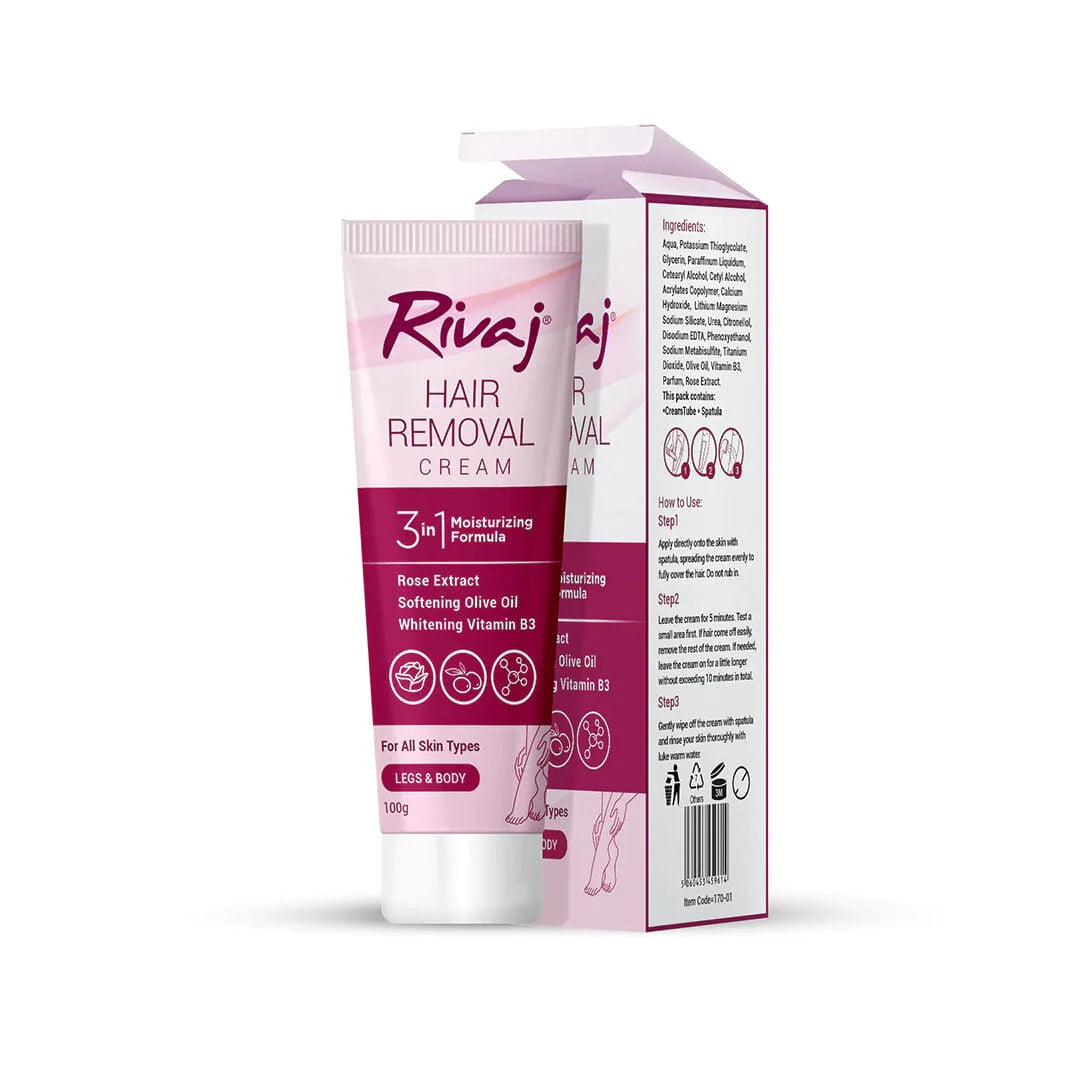 RIVAJ HAIR REMOVAL 3IN1 LEGS & BODY CREAM 100GM