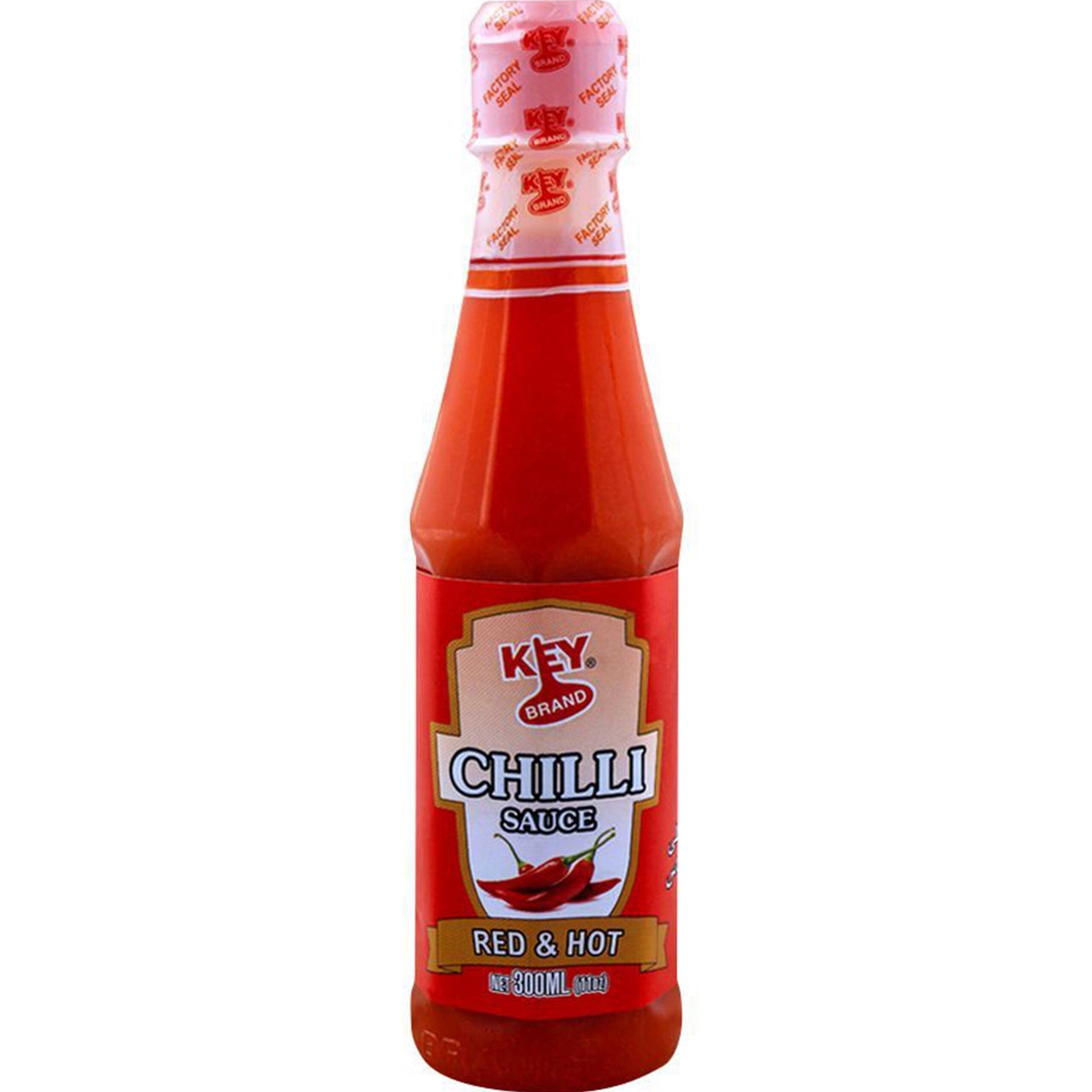 KEY CHILLI SAUCE RED & HOT 300ML