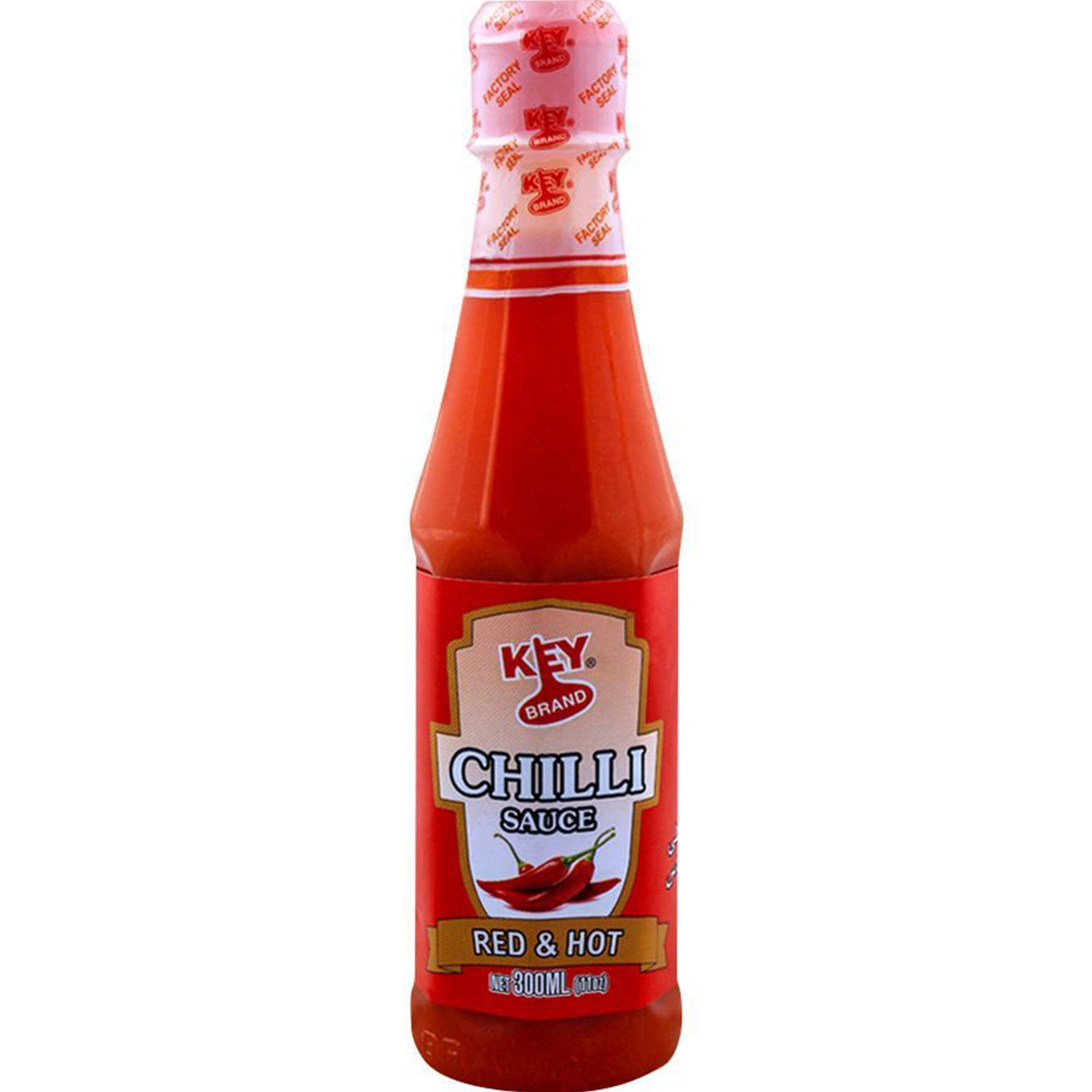 KEY CHILLI SAUCE RED & HOT 300ML