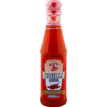 KEY CHILLI SAUCE RED & HOT 300ML