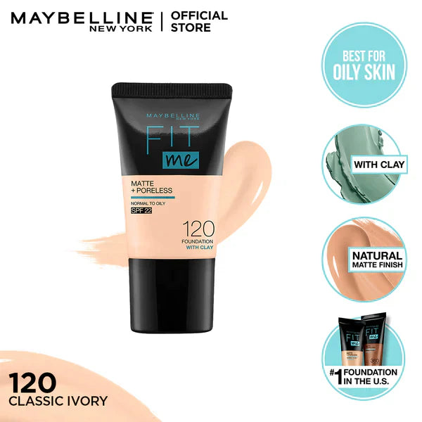 MAYBELLINE FIT ME FOUNDATION 120 18ML