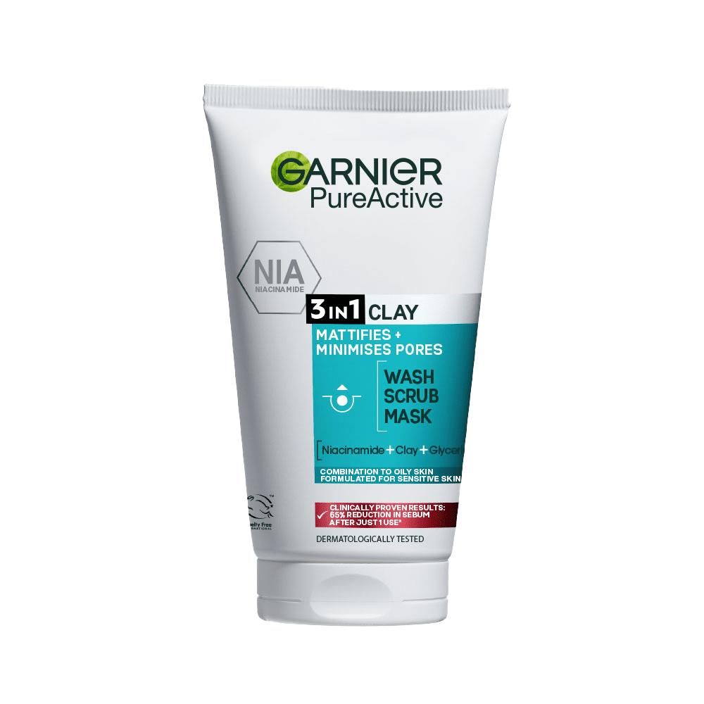 3 in1 Clay Wash, Scrub, Mask