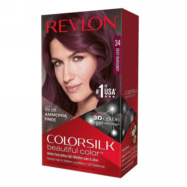 REVLON HAIR COLOR SILK 34 DEEP BURGUNDY