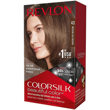 REVLON HAIR COLOR SILK 40 MEDIUM ASH BROWN
