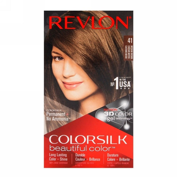 REVLON HAIR COLOR SILK 41 MEDIUM BROWN