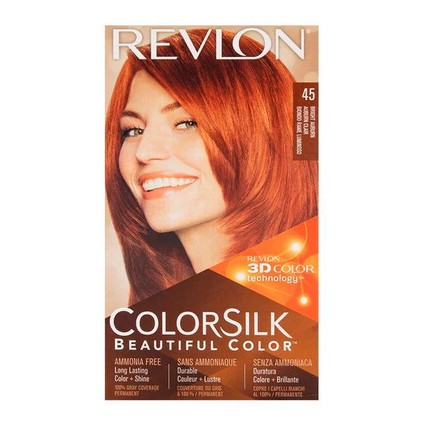 REVLON HAIR COLOR SILK 45 BRIGHT AUBURN