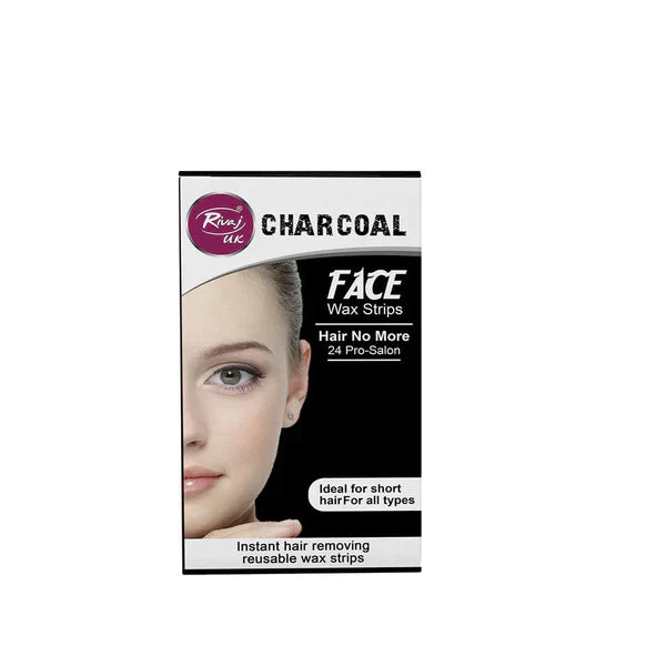 RIVAJ UK CHARCOAL FACE WAX STRIPS