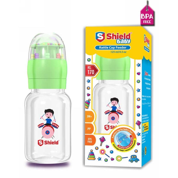 SHIELD BABY FEEDER RATTLE CAP FEEDER 125ML