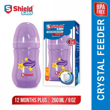 SHIELD BABY WIDE NECK ANTI COLIC FEEDER 260ML