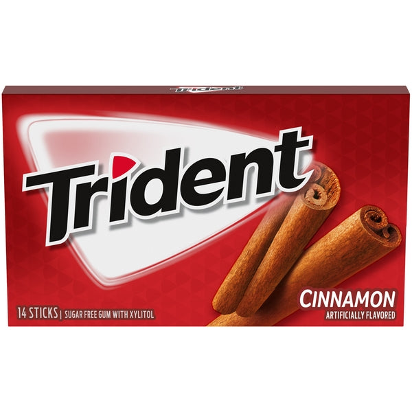 TRIDENT CINNAMON SUGAR FREE GUM 1GM