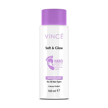 VINCE SOFT & GLOW HAND & FOOT WHITENING LOTION 160ML