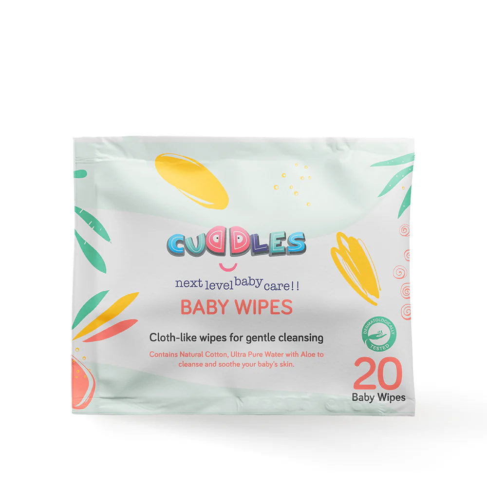 CUDDLES BABY WIPES 20PCS