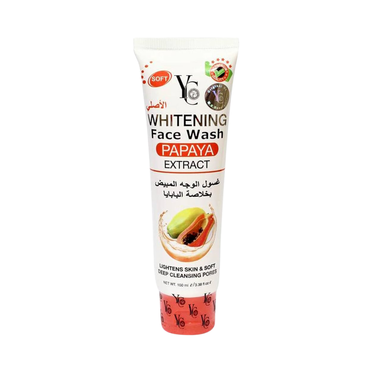 YC WHITENING FACE WASH PAPAYA 100ML