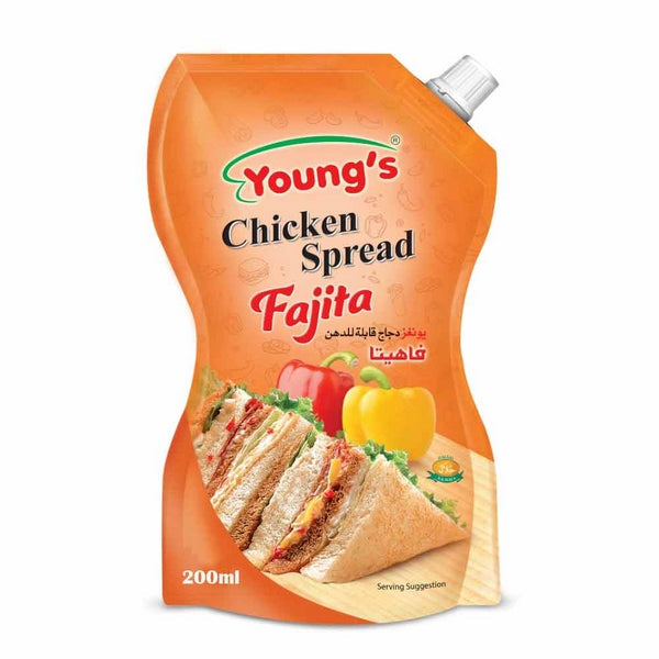 YOUNGS CHICKEN SPREAD FAJITA 200ML