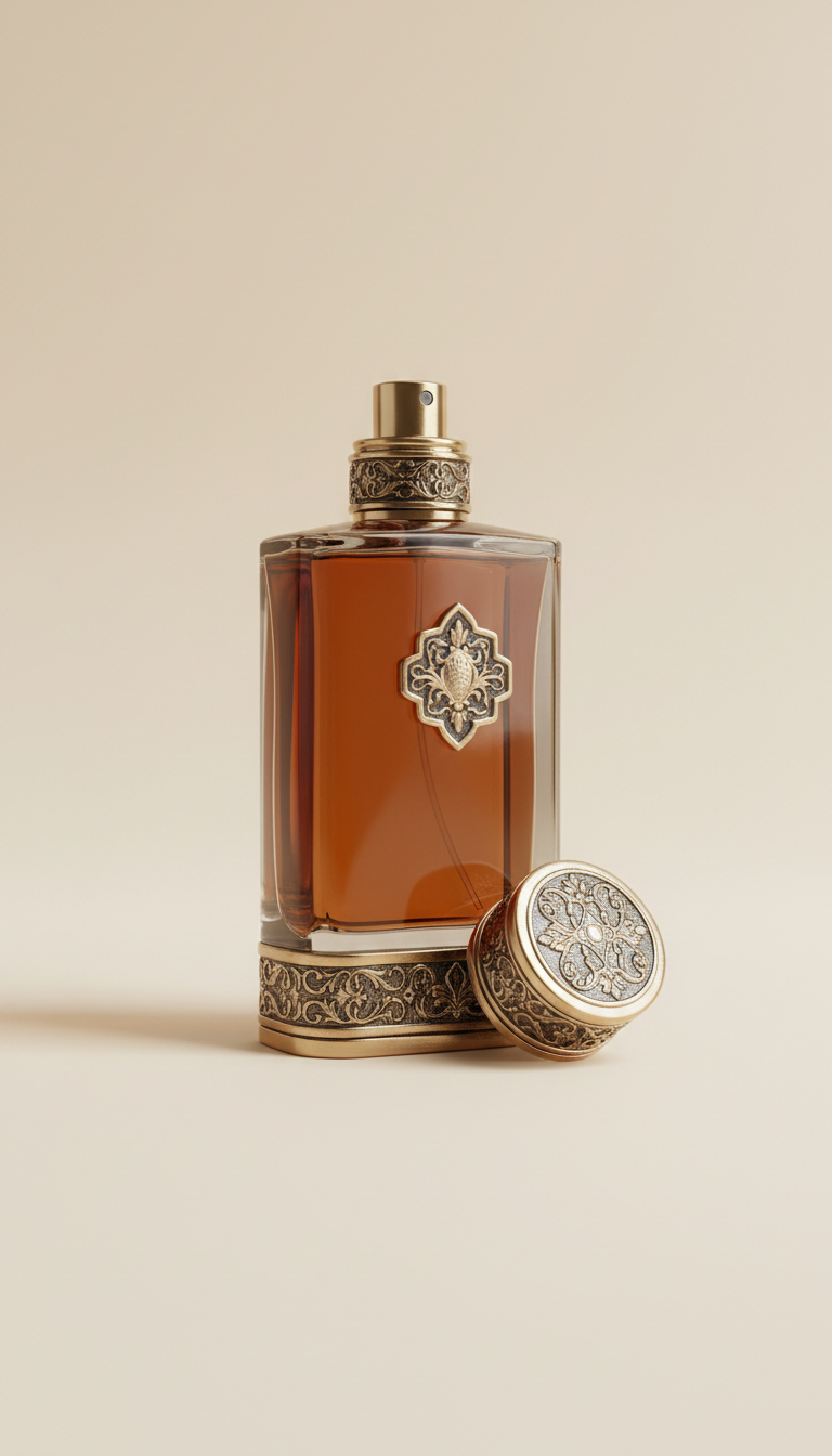 Amber oud intense parfum bottle