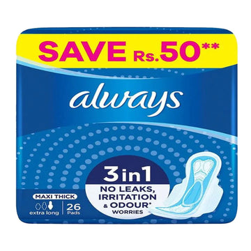 ALWAYS 3IN1 MAXI THICK 26 SANITARY PADS