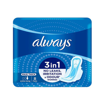 ALWAYS 3IN1  MAXI THICK 8 SANITARY PADS
