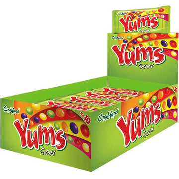 CANDYLAND YUMS SOUR CANDY 1X18