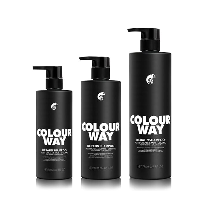 Colour Way Hair Shampoo COLOURWAY Keratin Anti-Grease & Moisturizing Shampoo 300ml