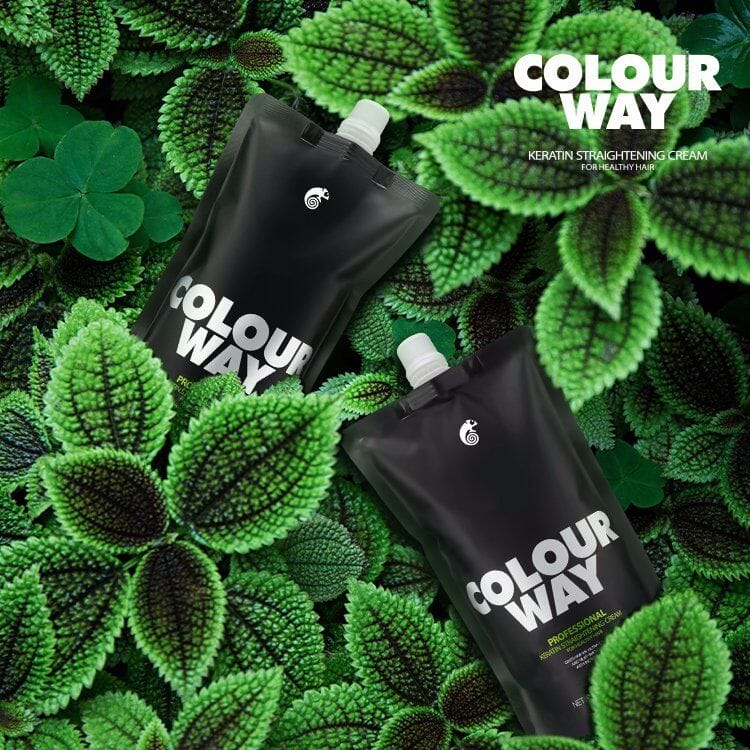 Colour Way keratin COLOURWAY Professional Keratin Straightening Cream For Damaged Hairs 240*2 ml