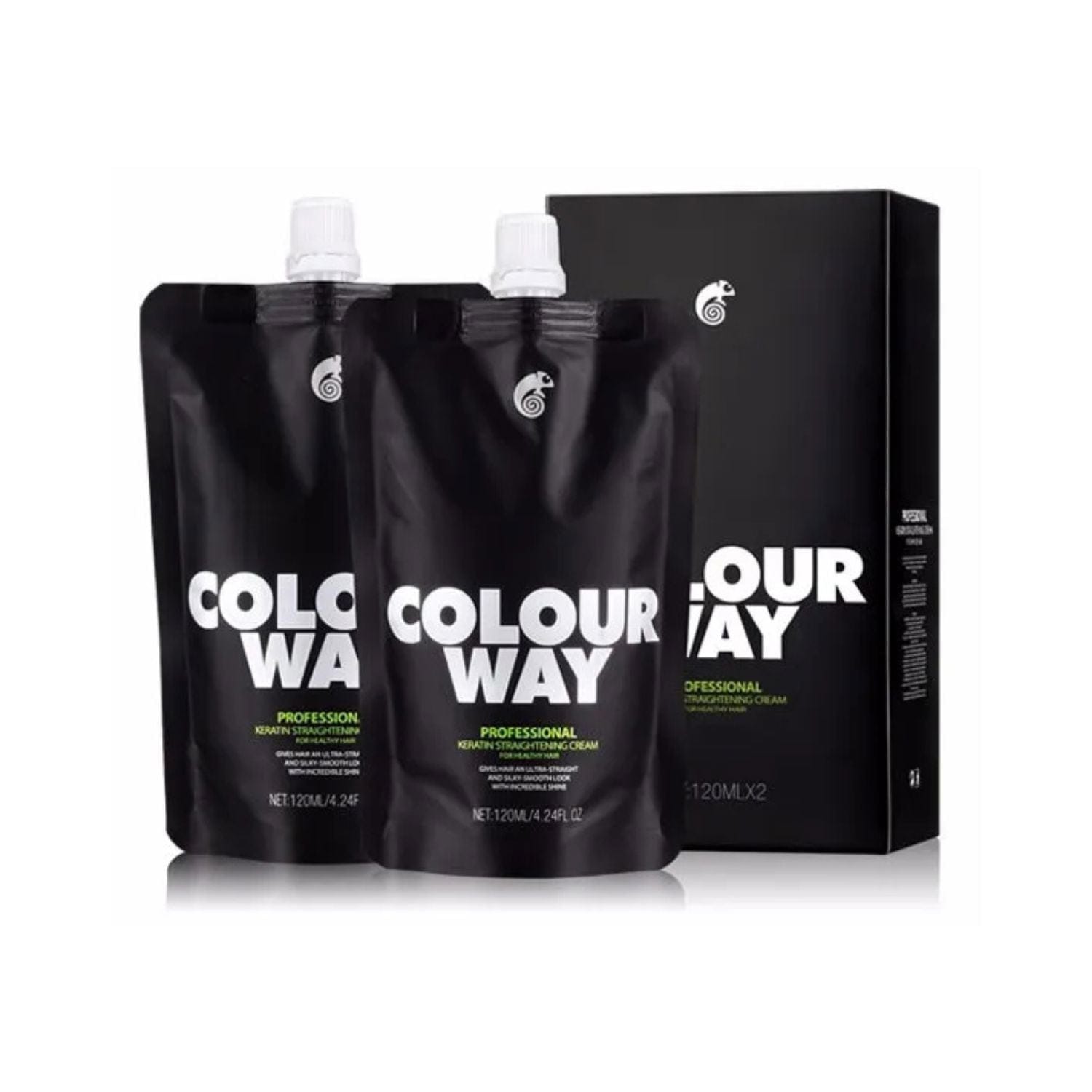 Colour Way keratin COLOURWAY Professional Keratin Straightening Cream For Damaged Hairs 240*2 ml