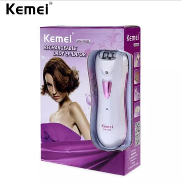 Rechargeable Cordless Epilator for Women KM 290R, Electric Hair Remover for Body, Face, Underarms, Sensitive Areas, Wet & Dry Use, Gentle on Skin